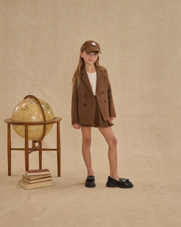 Rylee Cru Pleated Mini Skirt Rustic Plaid