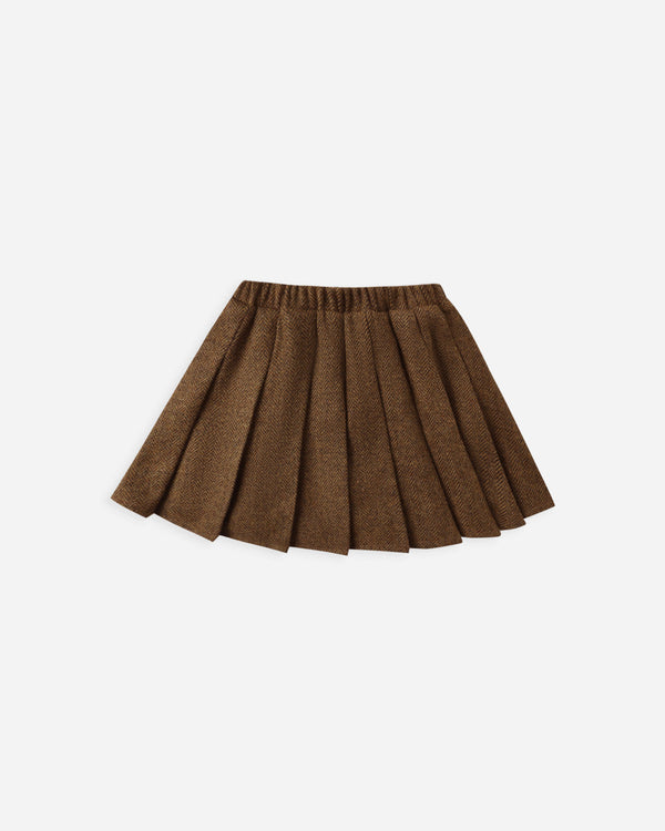 rylee cru Pleated Mini Skirt Rustic Plaid