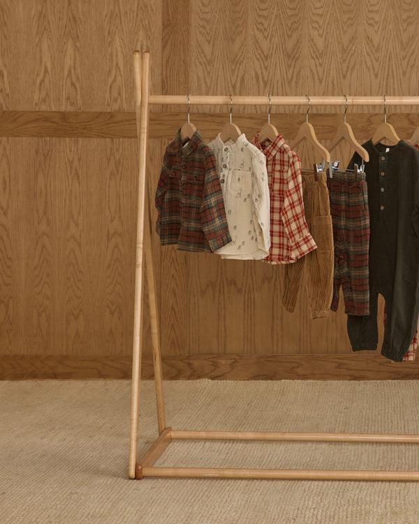 Rylee Cru Pocketed Flannel Shirt Holiday Plaid