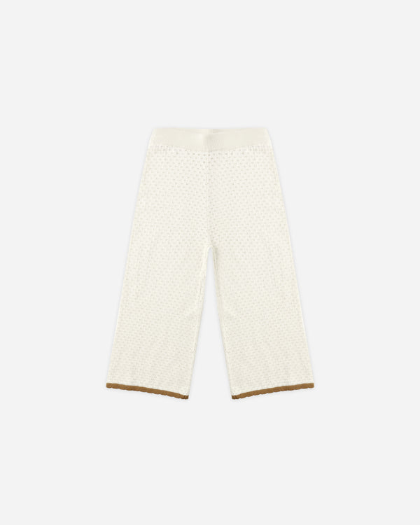 rylee cru Pointelle Knit Pant Natural