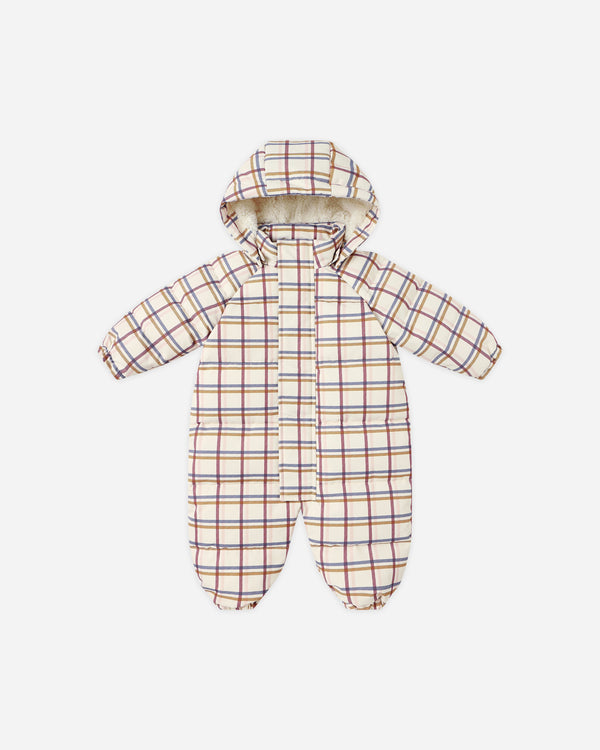 rylee cru Puffer Onepiece Multi-Plaid