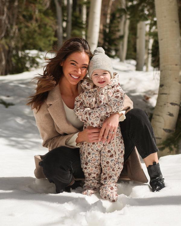 Rylee Cru Puffer Snowsuit Posy