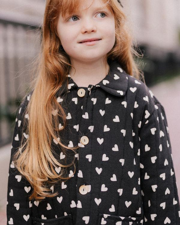 Rylee Cru Quilted Coat Hearts