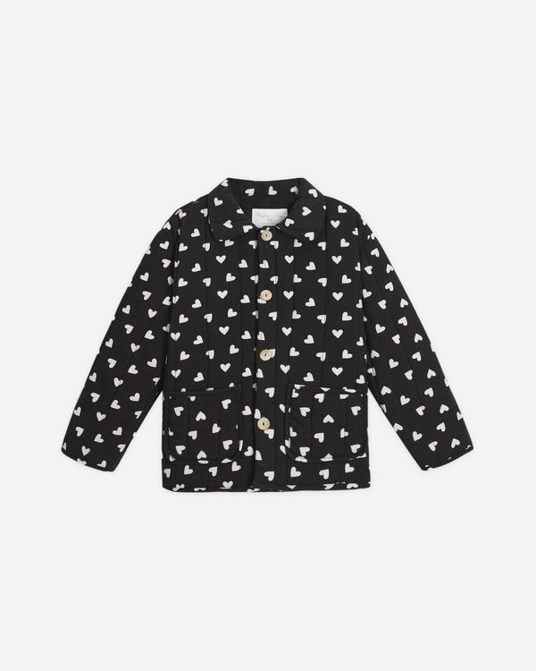 rylee cru Quilted Coat Hearts