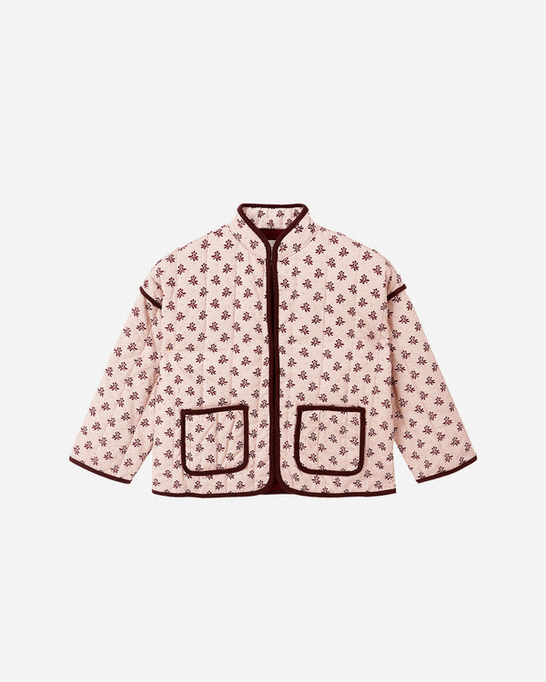 rylee cru Quilted Jacket Blush Fleur