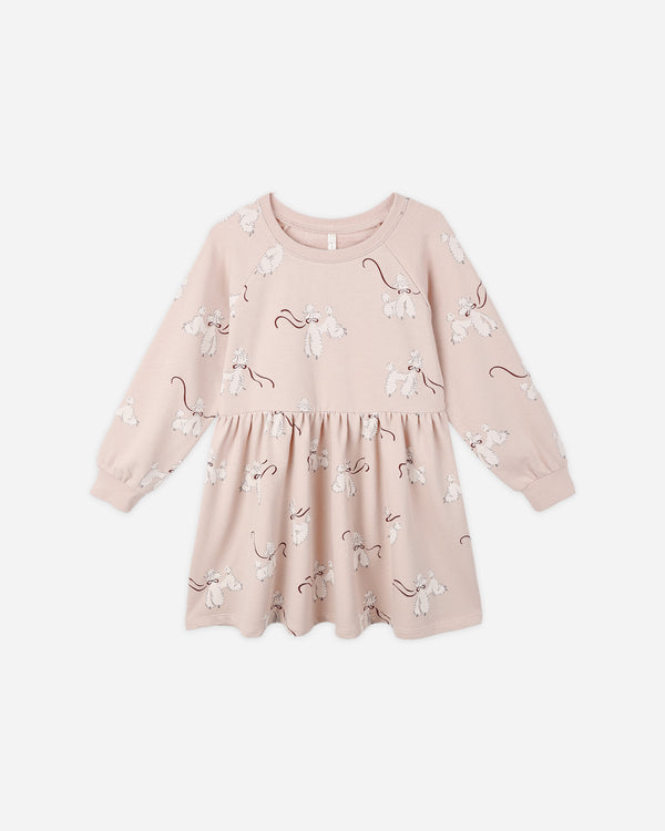 rylee cru Raglan Dress Poodles
