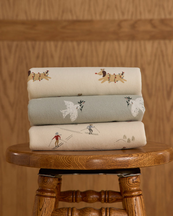 Rylee Cru Raglan Jumpsuit Christmas Dogs