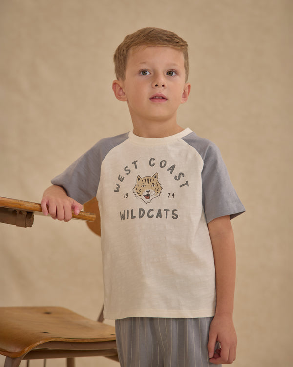Rylee Cru Raglan Short Sleeve Tee Wildcats