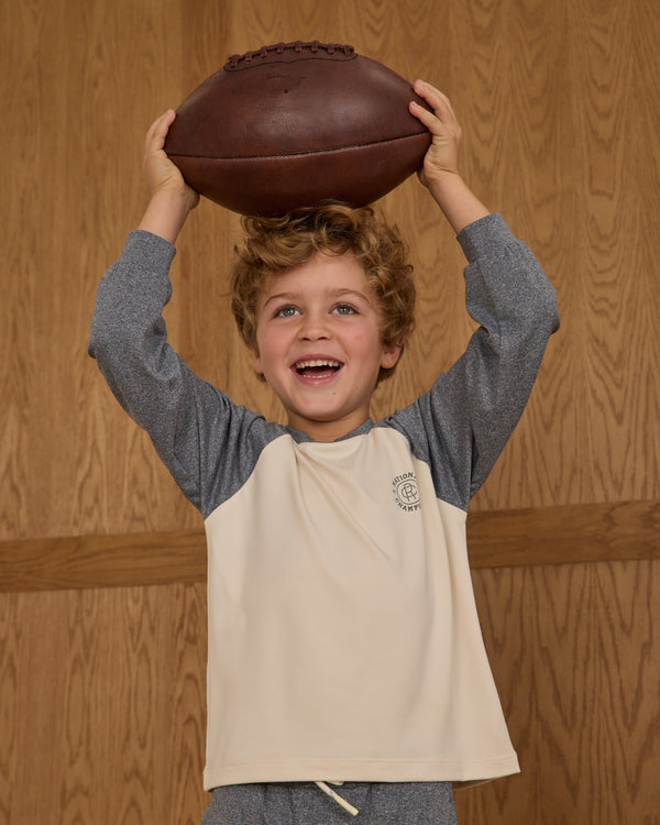 Rylee Cru Raglan Tee Heathered Navy