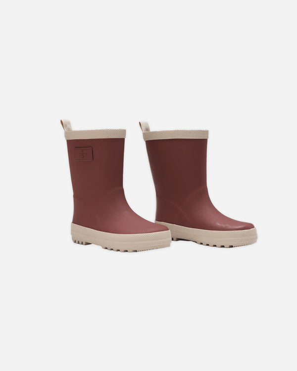 rylee cru Rainboot Burgundy