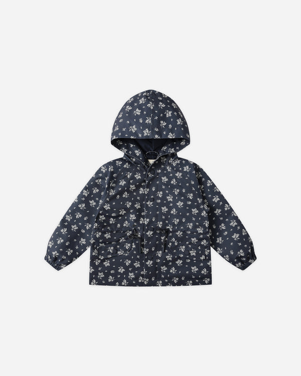 rylee cru Raincoat Blue Floral