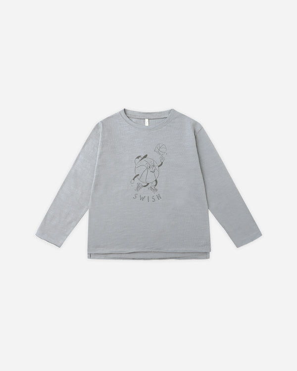 rylee cru Raw Edge Long Sleeve Tee Basketball