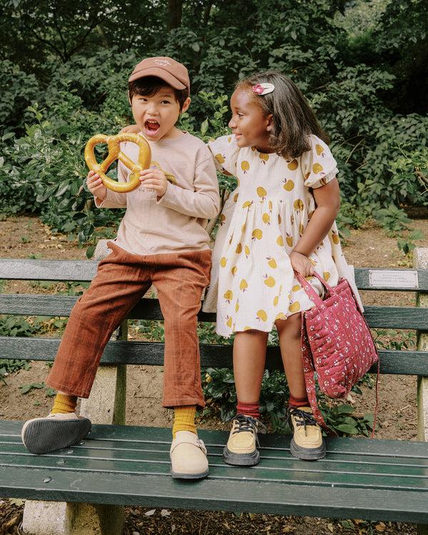 Rylee Cru Raw Edge Long Sleeve Tee Taxi