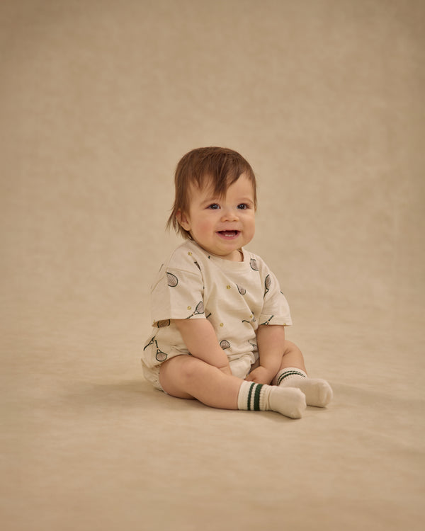 Rylee Cru Relaxed Bubble Romper Tennis