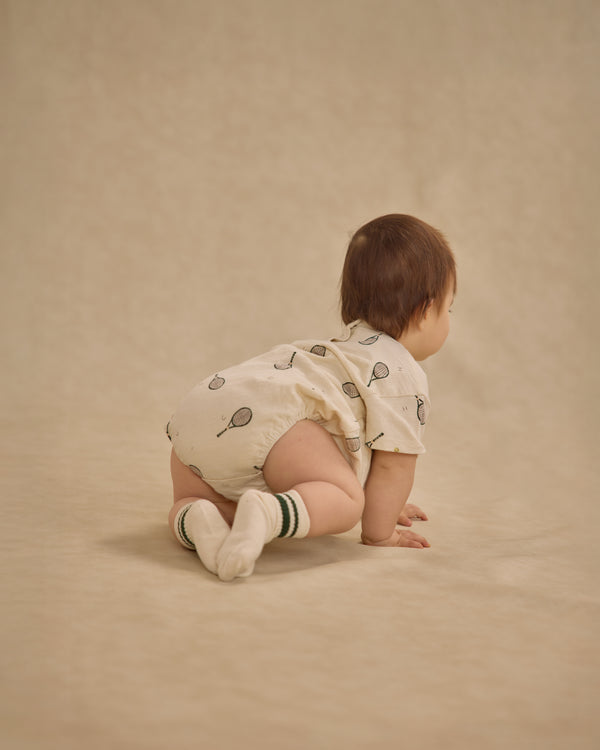 Rylee Cru Relaxed Bubble Romper Tennis