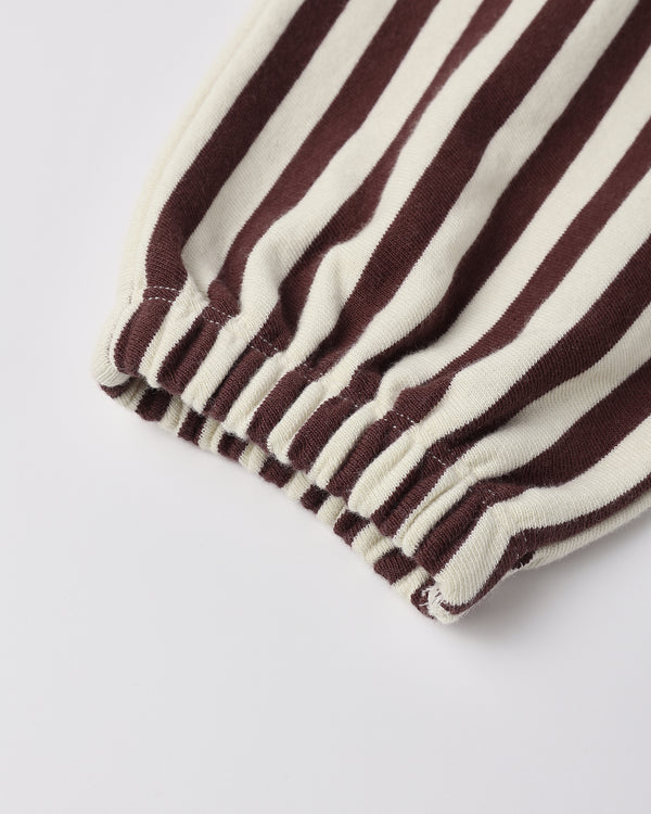 Rylee Cru Relaxed Jogger Burgundy Stripe
