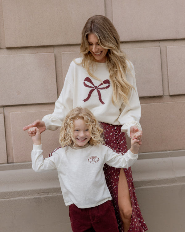 Rylee Cru Relaxed Long Sleeve Tee Ivory
