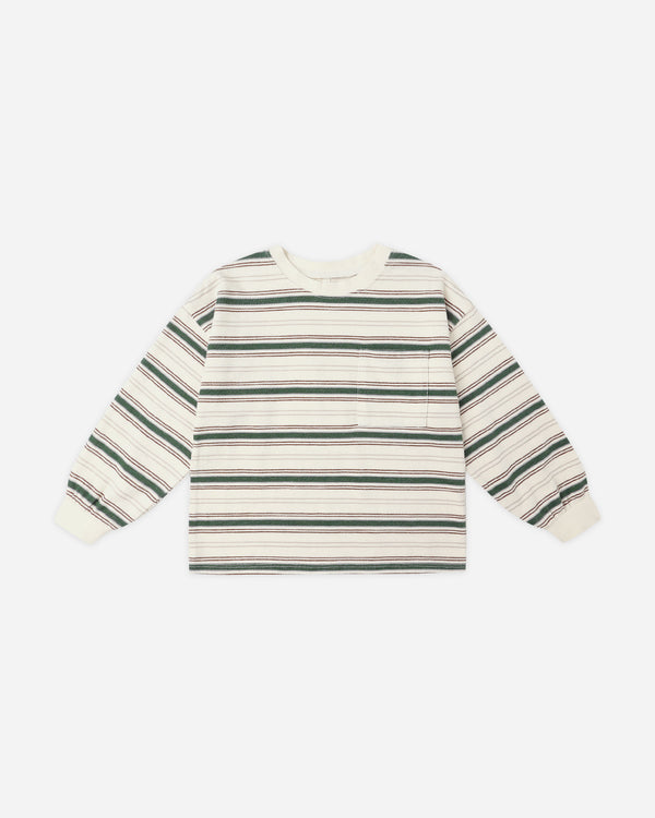 rylee cru Relaxed Long Sleeve Tee Retro Stripe