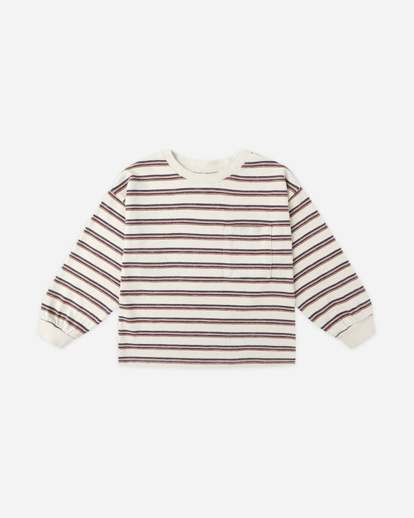 rylee cru Relaxed Long Sleeve Tee Vintage Stripe