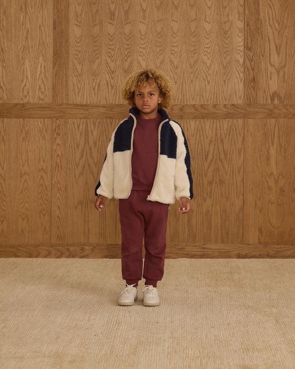 Rylee Cru Relaxed Sweatpant Burgundy