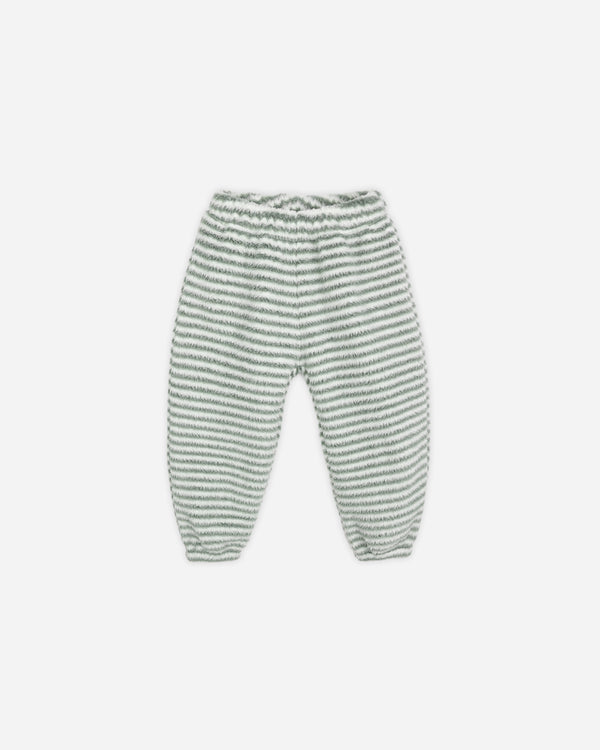rylee cru Relaxed Sweatpant Evergreen Stripe