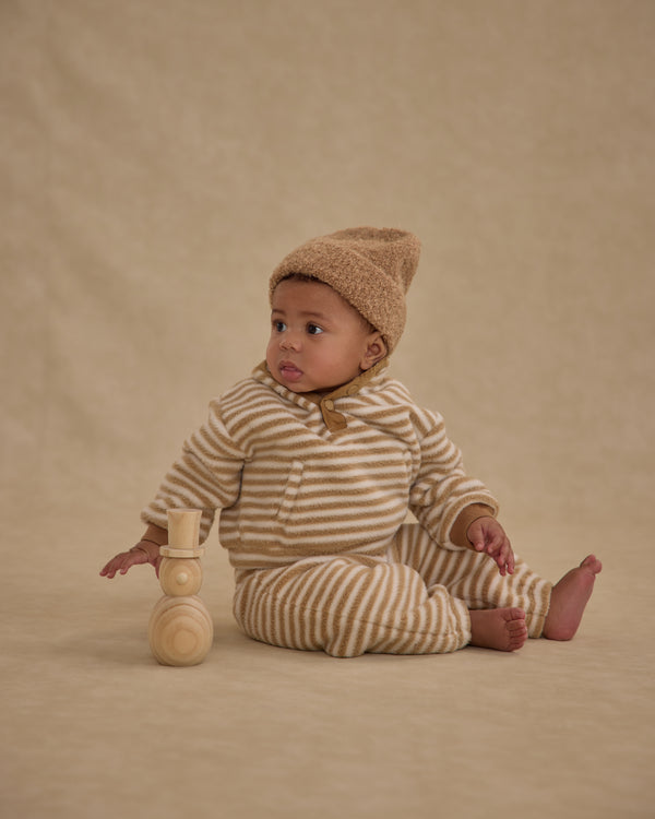 Rylee Cru Relaxed Sweatpant Toffee Stripe
