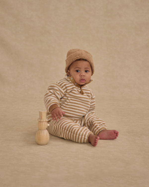 Rylee Cru Relaxed Sweatpant Toffee Stripe