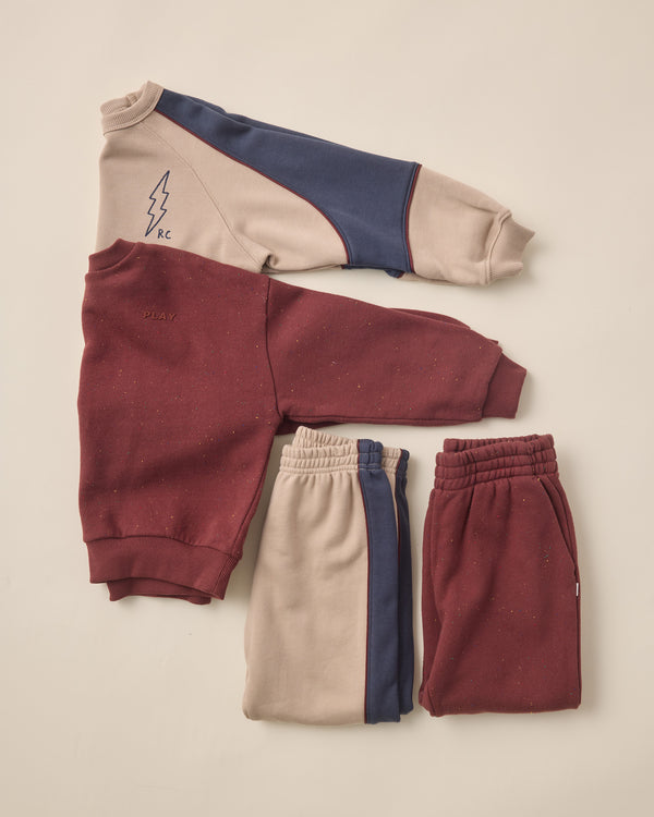 Rylee Cru Relaxed Sweatshirt Burgundy