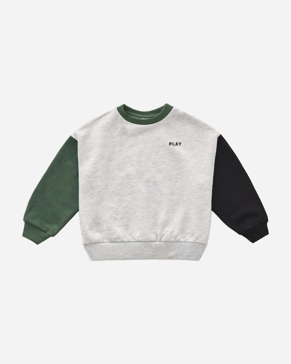 rylee cru Relaxed Sweatshirt Heathered Ash