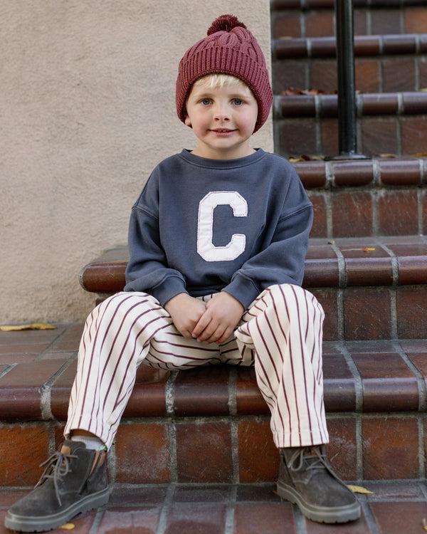 Rylee Cru Relaxed Sweatshirt Navy