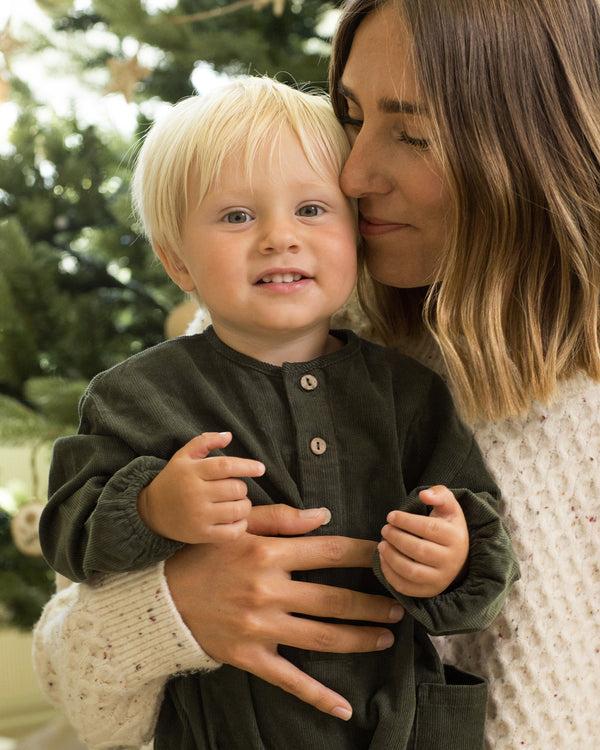 Rylee Cru Relaxed Woven Jumpsuit Evergreen