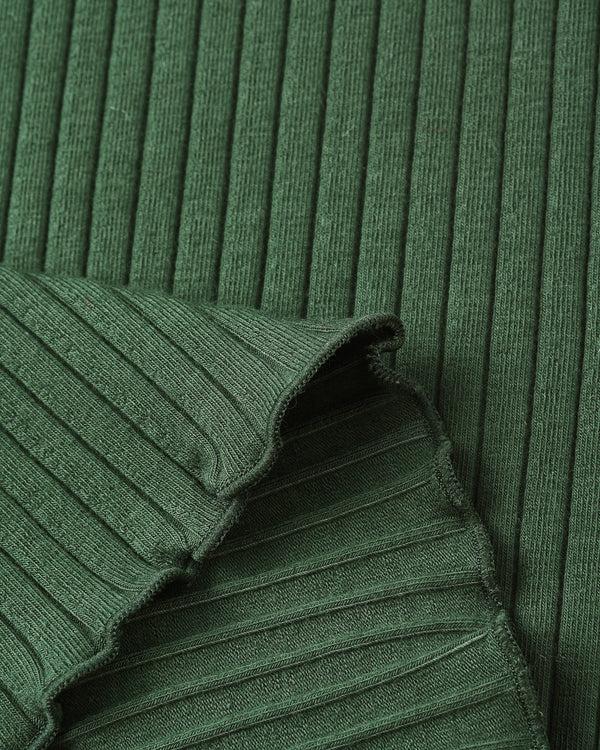 Rylee Cru Ribbed Long Sleeve Green