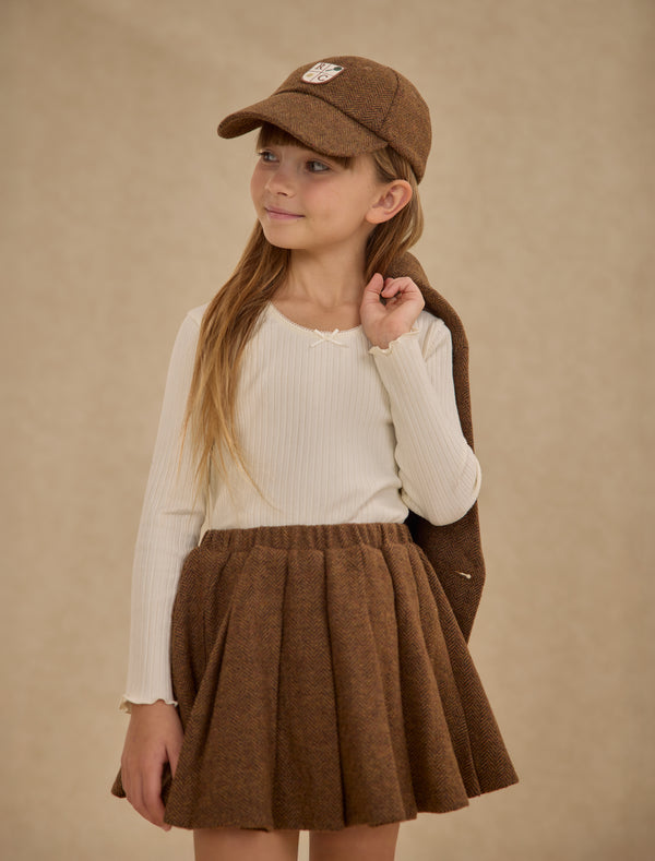Rylee Cru Ribbed Long Sleeve Ivory