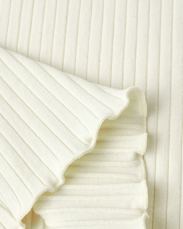 Rylee Cru Ribbed Long Sleeve Ivory