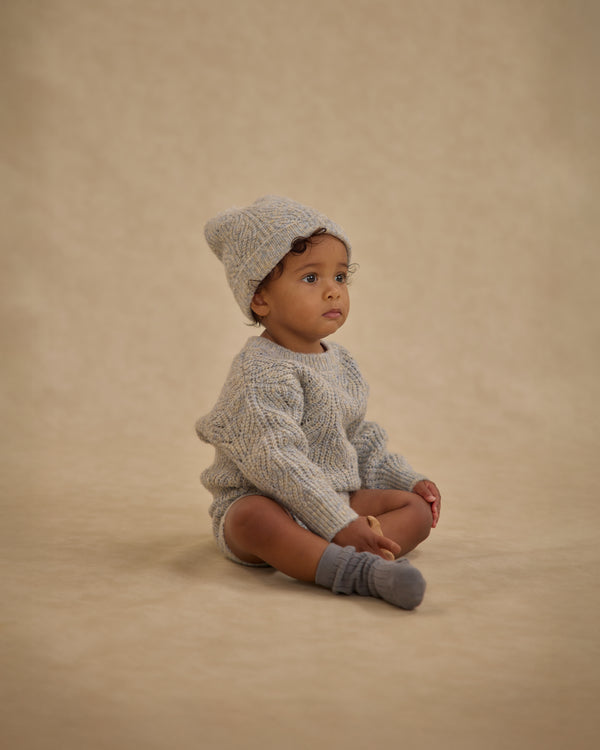 Rylee Cru Ribbed Socks Brown Dusty Blue