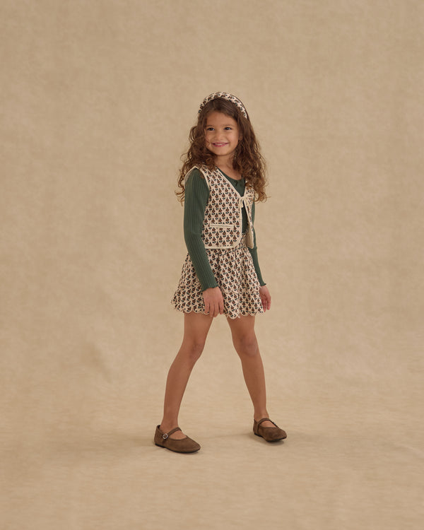 Rylee Cru Rose Mini Skirt Harvest Floral