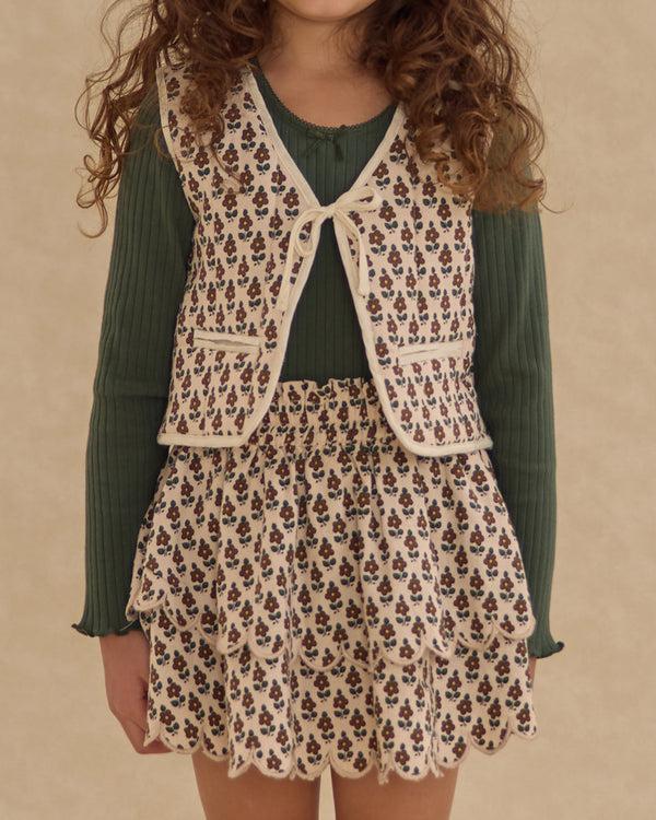 Rylee Cru Rose Mini Skirt Harvest Floral