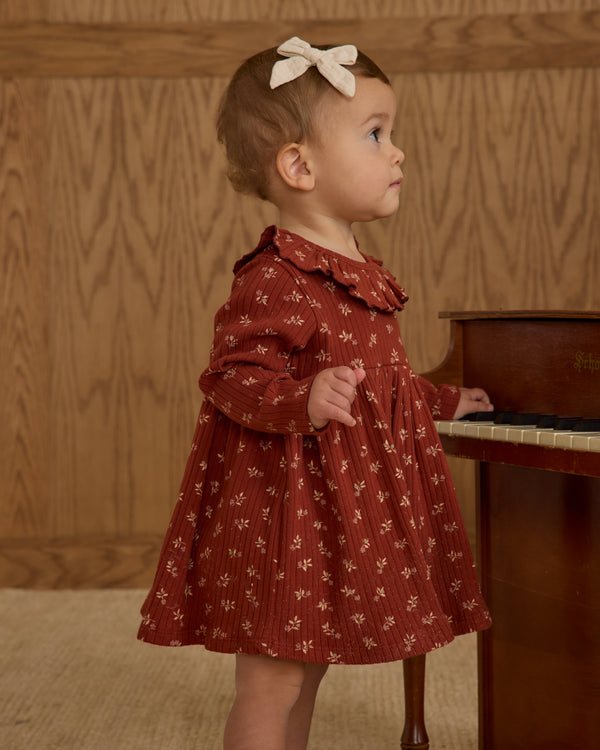 Rylee Cru Ruffle Collar Dress Ruby Ditsy