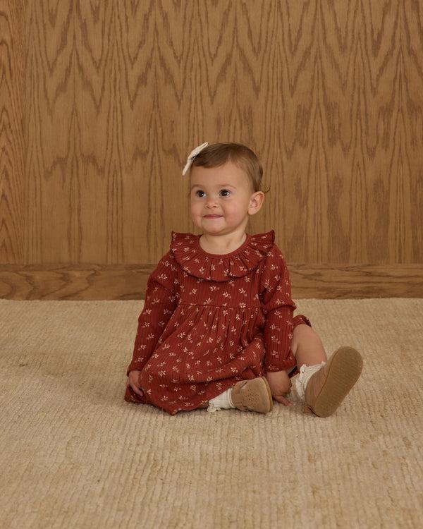 Rylee Cru Ruffle Collar Dress Ruby Ditsy