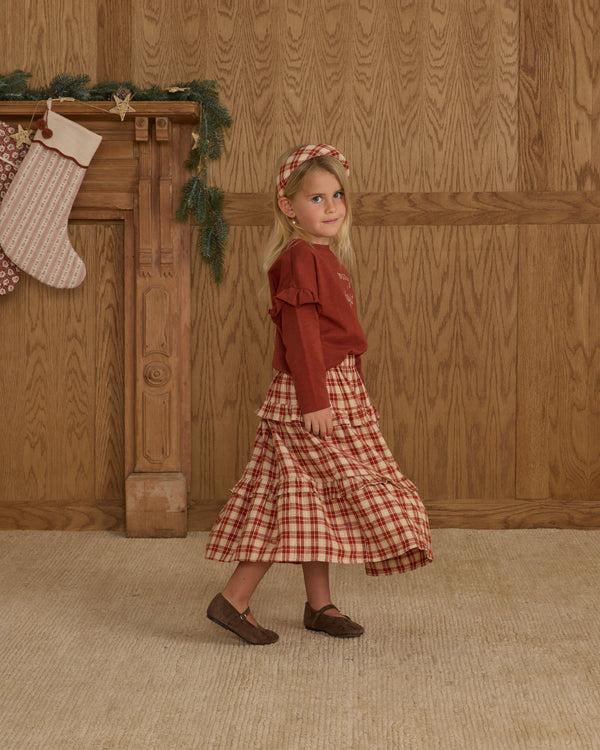 Rylee Cru Ruffle Long Sleeve Tee Merry + Bright