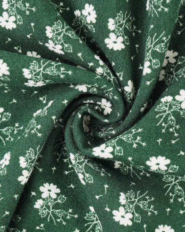 Rylee Cru Sabrina Mini Dress Green Ditsy