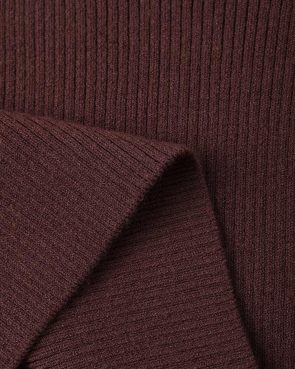 Rylee Cru Scallop Tee Burgundy