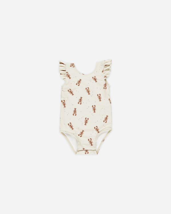 rylee cru Scoop Back Onepiece Lobsters