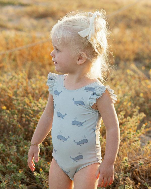 Rylee Cru Scoop Back Onepiece Whales