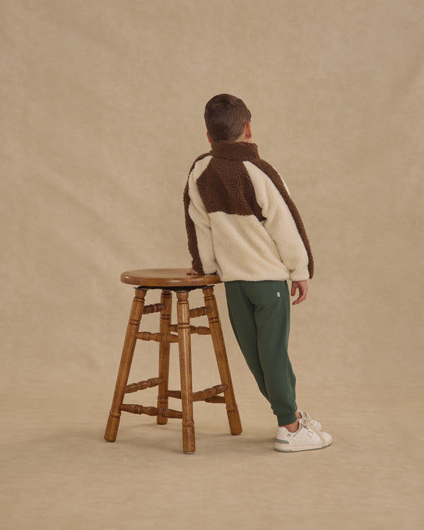 Rylee Cru Sherpa Trails Jacket Brown Color Block