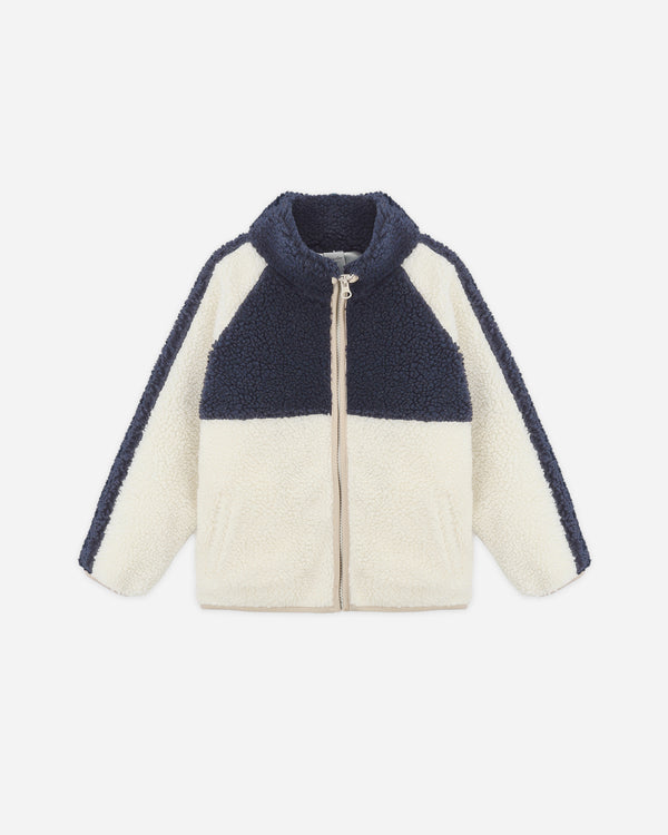 rylee cru Sherpa Trails Jacket Navy Color Block