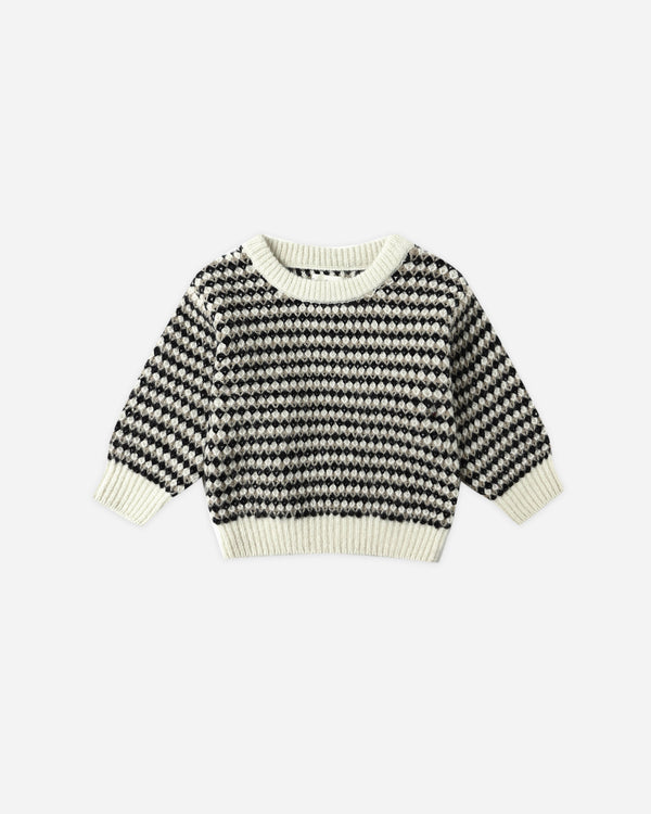 rylee cru Shiloh Sweater Black Speckle