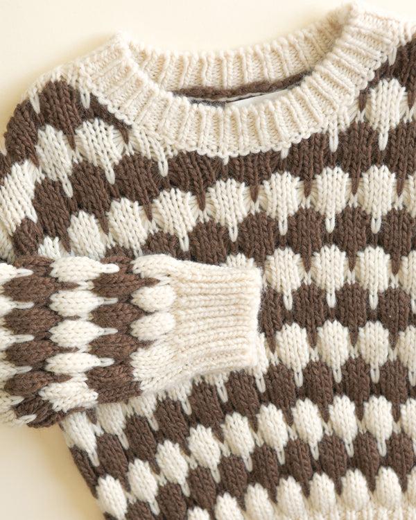 Rylee Cru Shiloh Sweater Brown Stripe