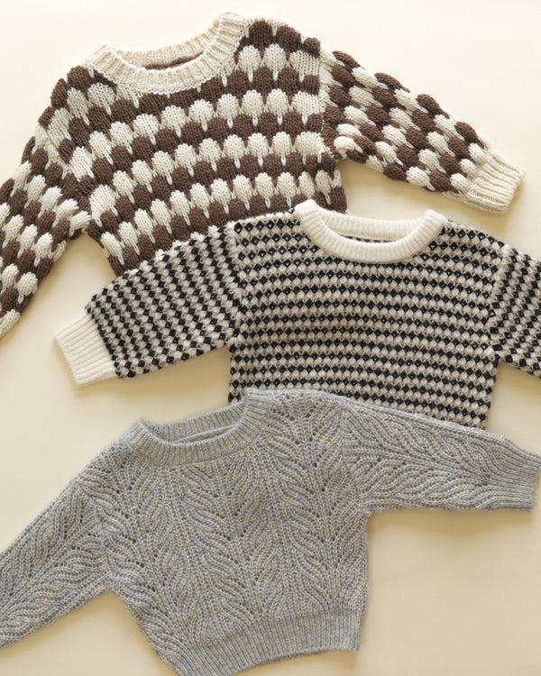 Rylee Cru Shiloh Sweater Brown Stripe