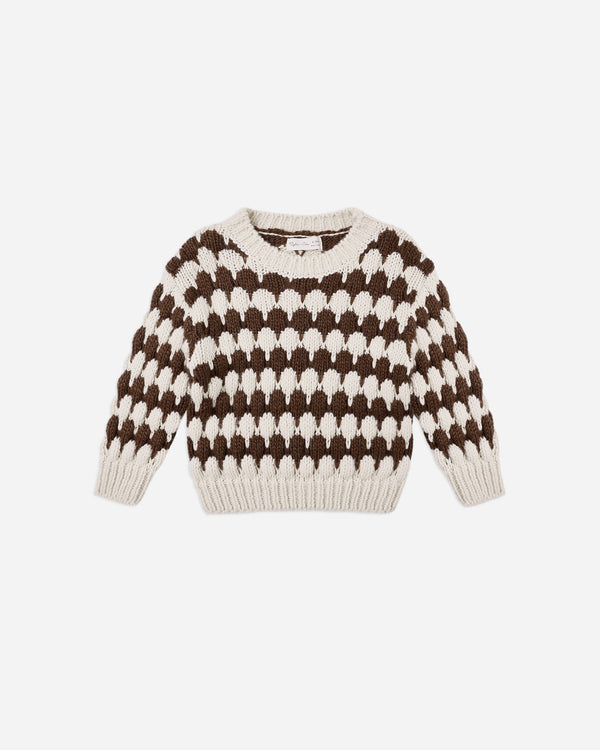 rylee cru Shiloh Sweater Brown Stripe